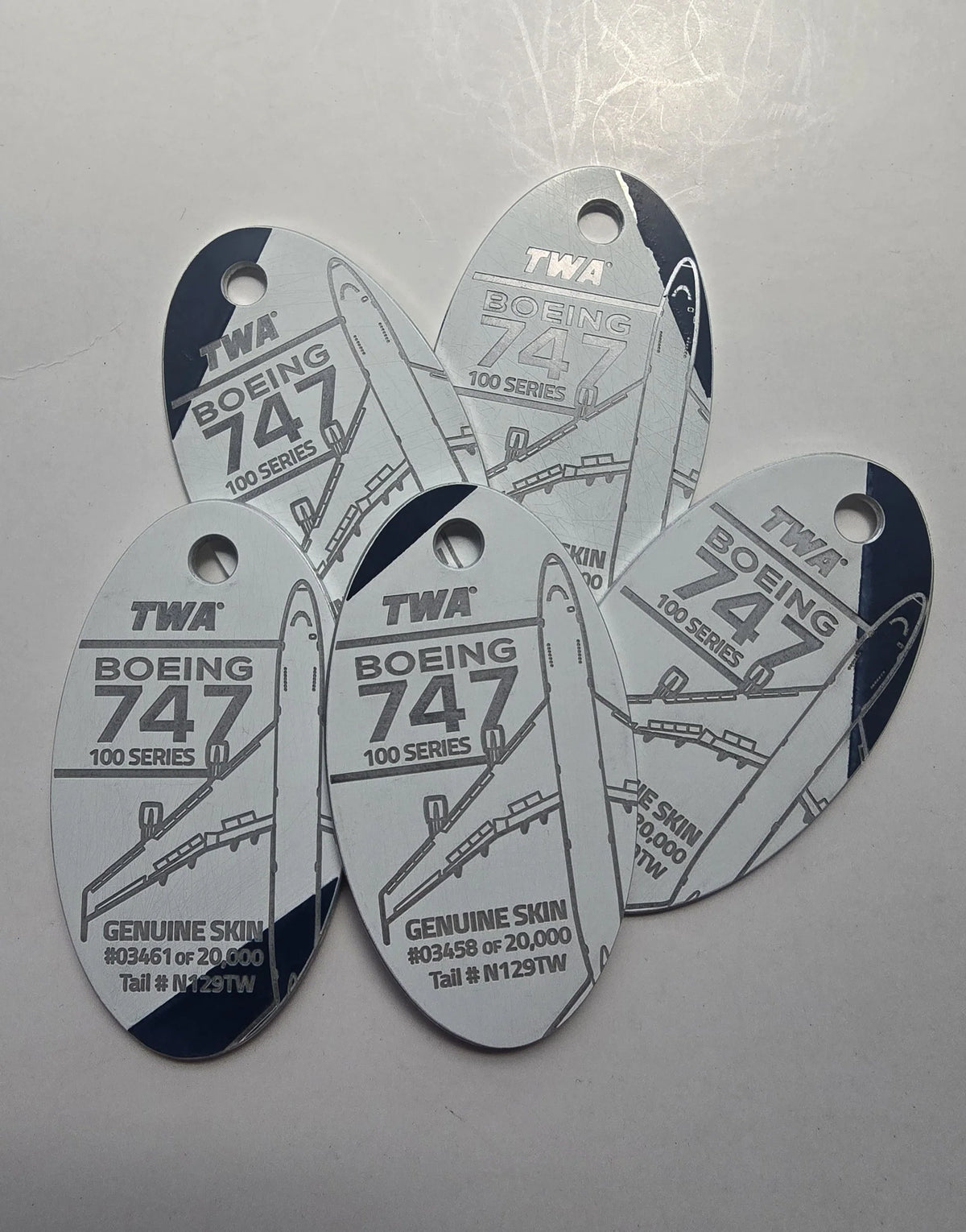 TWA 747-100 - PLANETAGS TAIL #N129TW