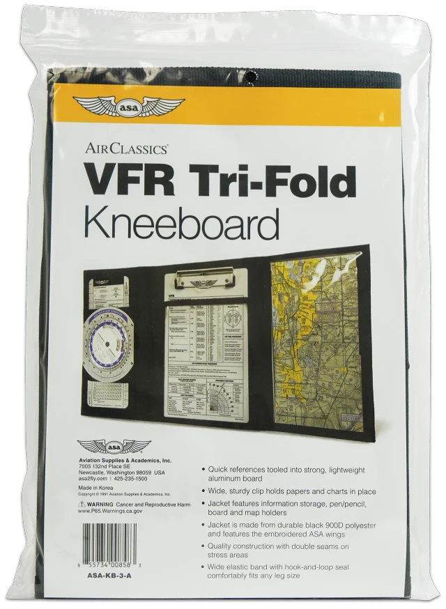 ASA TriFold VFR Kneeboard Long