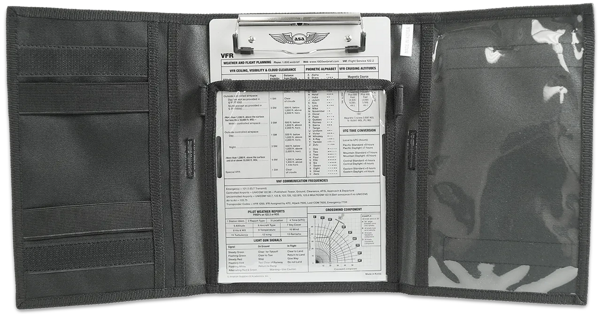 ASA TriFold VFR Kneeboard Long