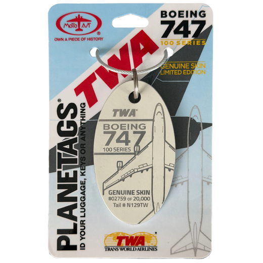 TWA 747-100 - PLANETAGS TAIL #N129TW