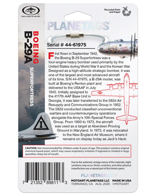 Planetags Boeing B-29A 44-61975