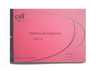 CAA 2110 Propeller Logbook-CAA-Downunder Pilot Shop