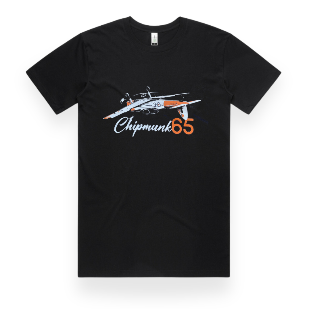 Chipmunk 65 - Black T Shirt T-Shirts by Chipmunk 65 | Downunder Pilot Shop
