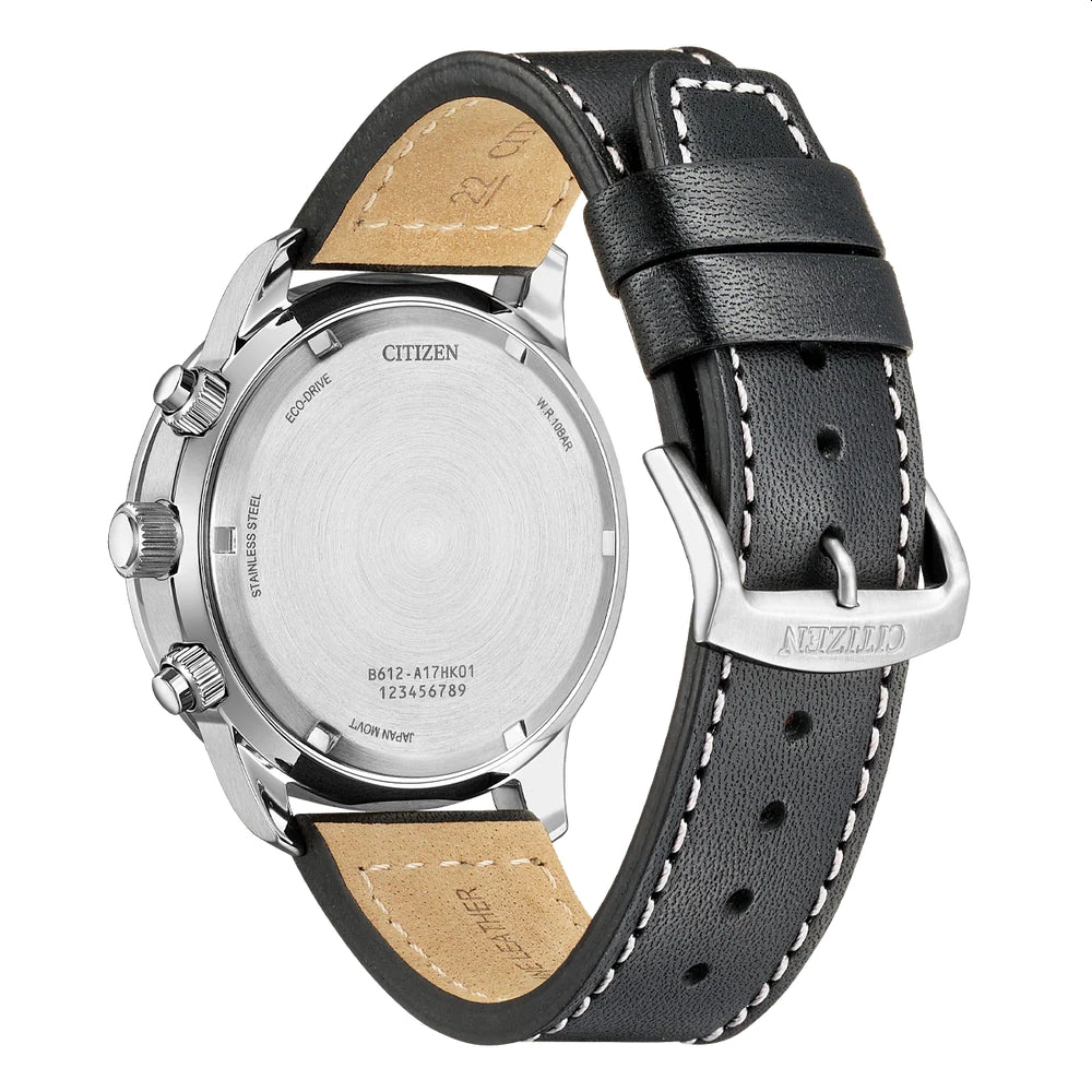Citizen Eco-Drive Aviator Classic Sport Chronograph White - CA0880-07A