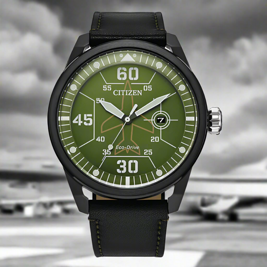 Pilote d'avion Citizen Eco-Drive - AW1735-03X