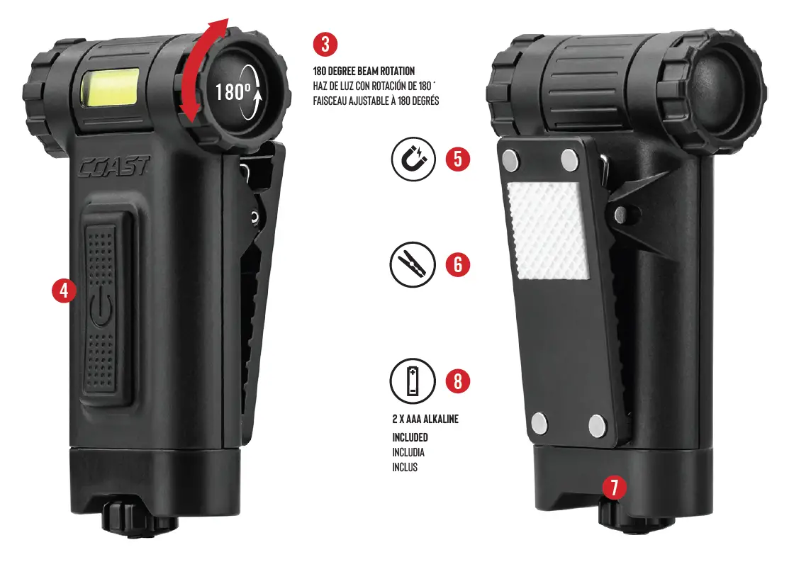 Coast HX4 Dual Colour Cliplight