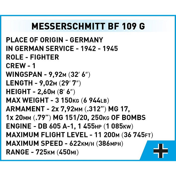 COBI Messerschmitt BF 109G