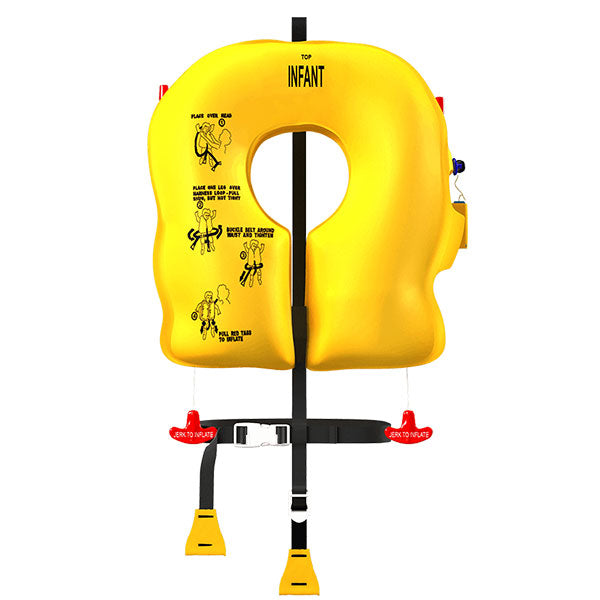 EAM IN-V20L8 Yellow Infant Life Vest - 10 Year