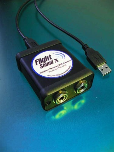 Flight Sound X GA Headset to USB Adapter Flight Simulator Hardware by Flight Sound | Downunder Pilot Shop