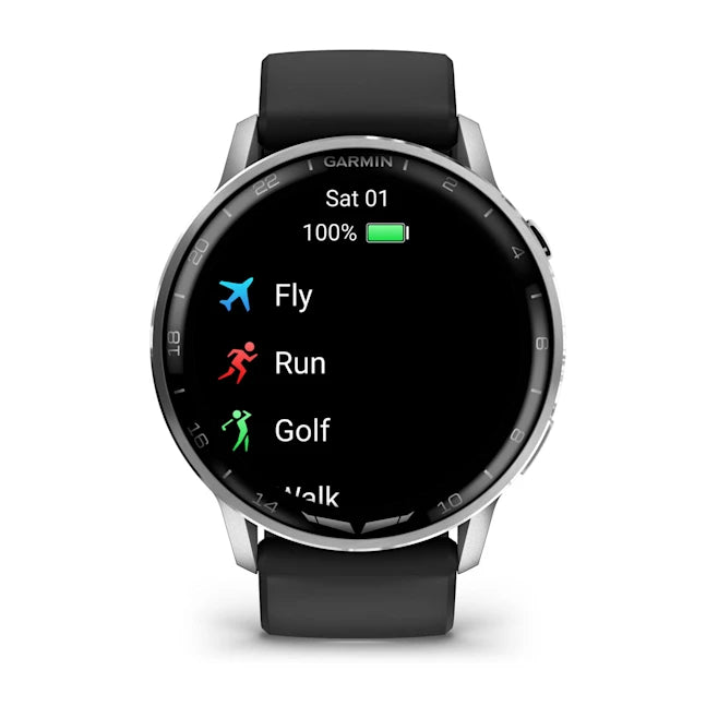 Garmin D2 Air X15 Aviator Smartwatch - Silver