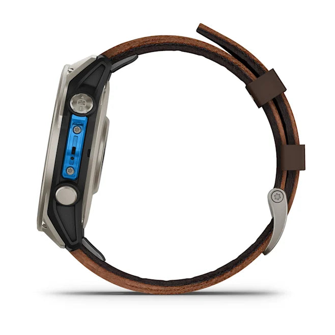 Garmin D2 Mach 2 – 47mm Aviator Smartwatch - Titanium with Leather Band