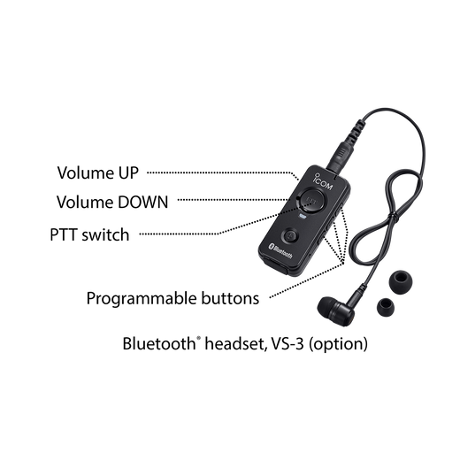 ICOM VS-3 Bluetooth Headset Icom Handheld Headsets by ICOM | Downunder Pilot Shop