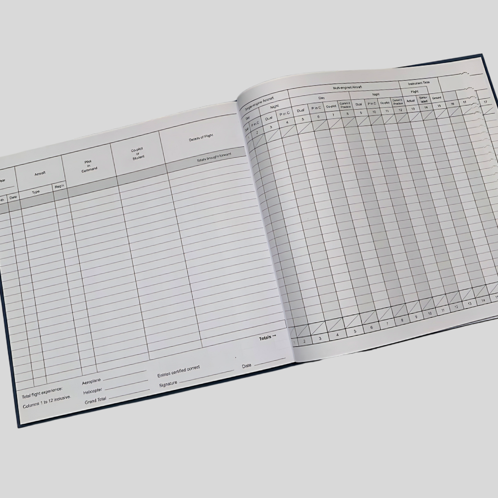 New Zealand CAA Pilots Logbook Pilot Logbooks by CAA | Downunder Pilot Shop
