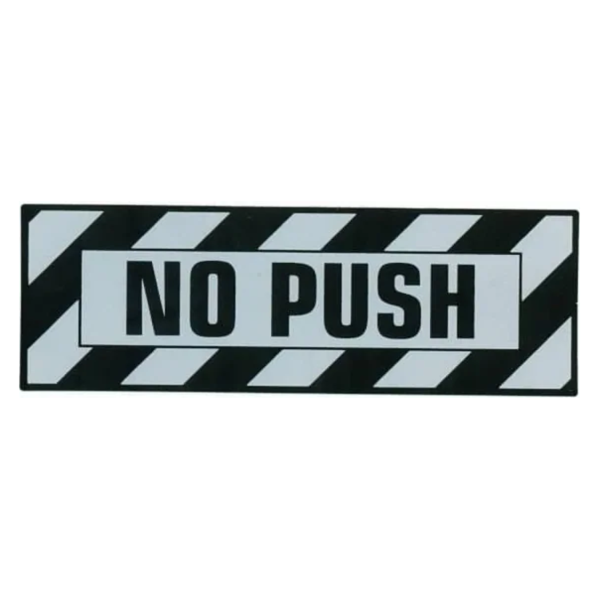 No Push Airframe Placard