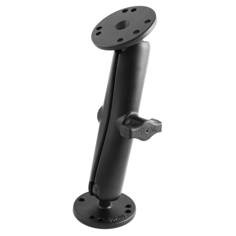 RAM Double Socket Arm and 2x Round Bases with 1" Ball, Long General RAM Components by RAM Mount | Downunder Pilot Shop