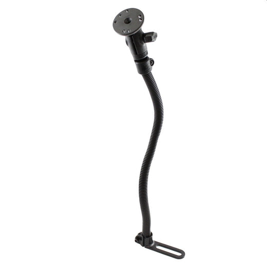 RAM POD I Universal No Drill Vehicle Floor Mount with 18" Rigid Aluminium Rod & Round Base Vehicle Mounts by RAM Mount | Downunder Pilot Shop