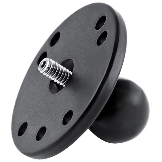 RAM Round Base With 1" Ball and 1/4"-20 Threaded Stud Camera Mounts by RAM Mount | Downunder Pilot Shop