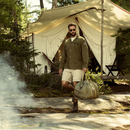 Red Canoe Land Rover Duffle Bag