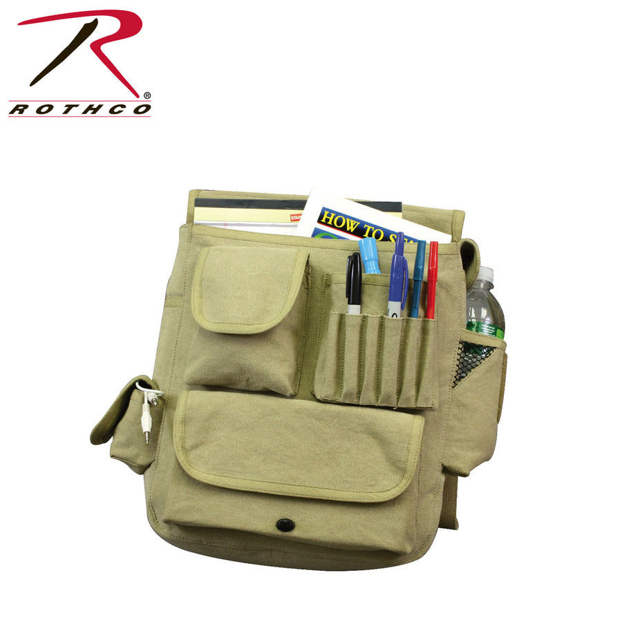 Rothco Vintage Canvas M-51 Engineers Field Bag - Khaki-Rothco-Downunder Pilot Shop