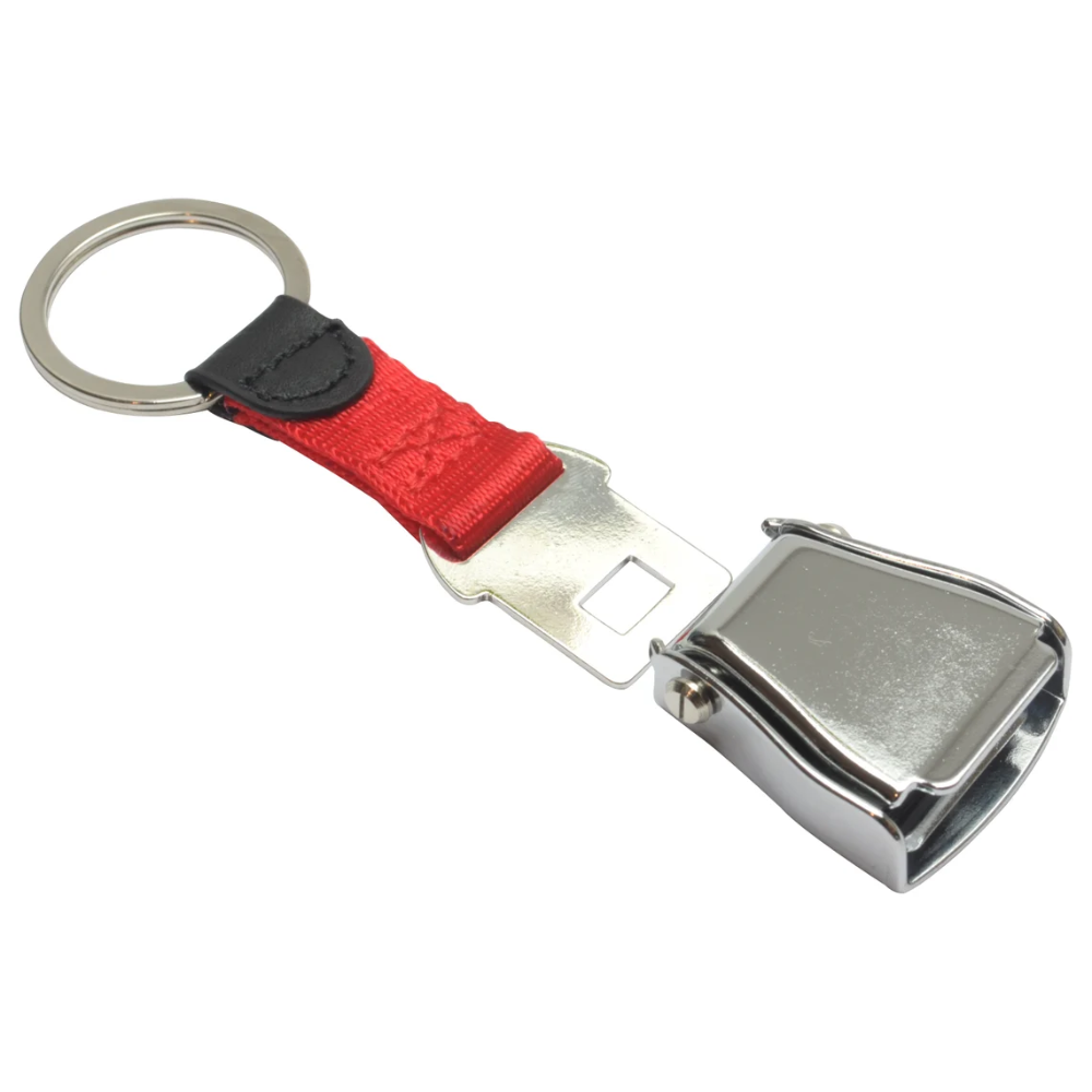Seatbelt Keychain - Red