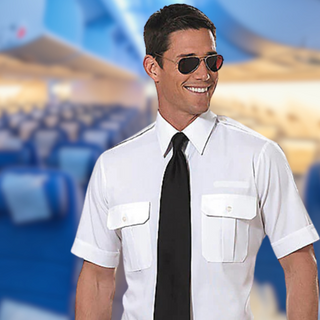Van Heusen Mens Short Sleeve Aviator Shirt Shirts by Van Heusen | Downunder Pilot Shop