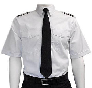 Van Heusen Mens Short Sleeve Non-Iron 100% Cotton Aviator Shirt-Van Heusen-Downunder Pilot Shop