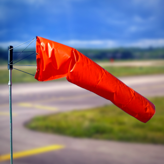 Wind Sock 36 inch Diameter, 144 inch Length - Orange Windsocks by Airport Windsocks | Downunder Pilot Shop