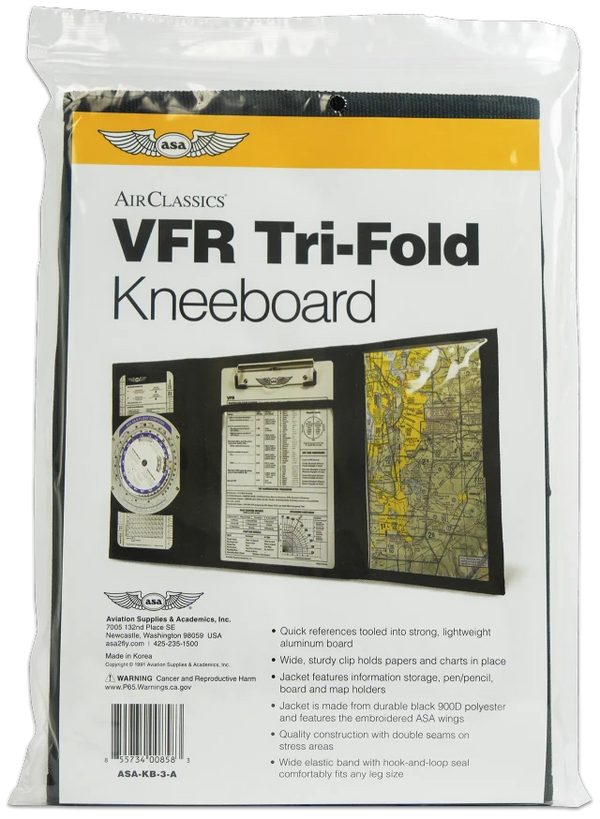 ASA TriFold VFR Kneeboard Long
