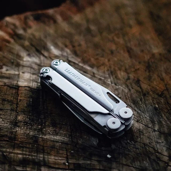 Multitool on a wooden surface