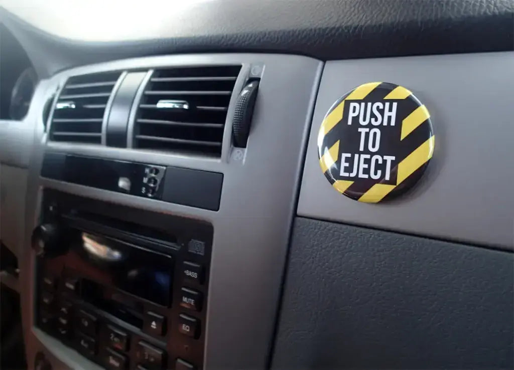 PUSH TO EJECT Fridge Magnet