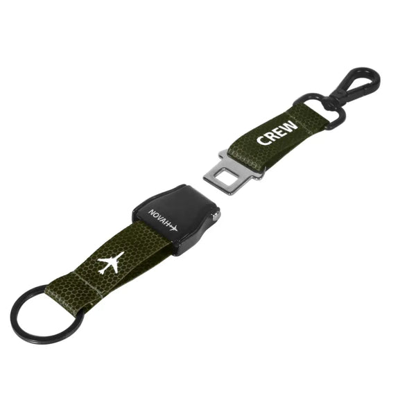Seatbelt Keychain – Olive Green