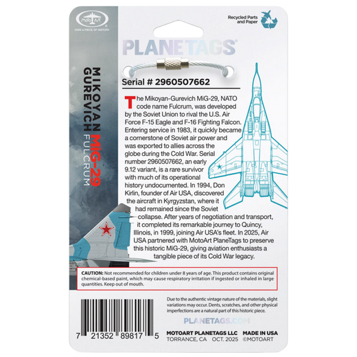 Planetags MiG-29 FULCRUM