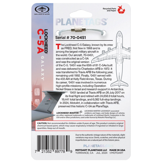 Planetags C-5®A Galaxy® 70-0451