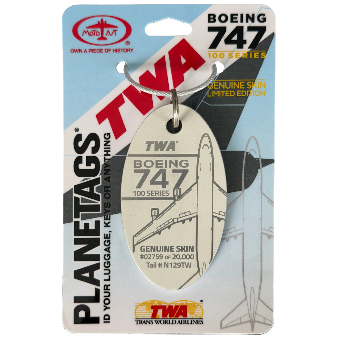 TWA 747-100 - PLANETAGS TAIL #N129TW