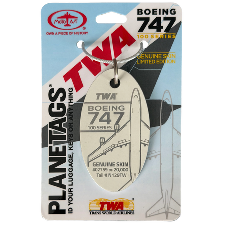 TWA 747-100 - PLANETAGS TAIL #N129TW