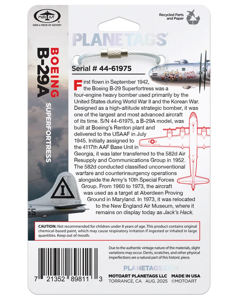 Planetags Boeing B-29A 44-61975