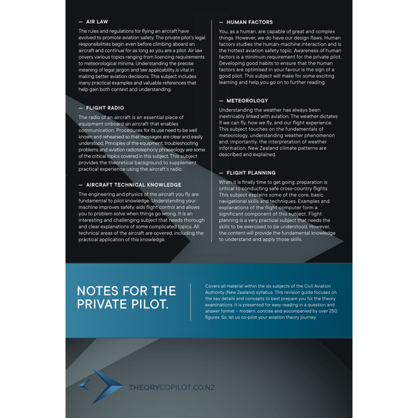 Notes for the Private Pilot - NZ Edition