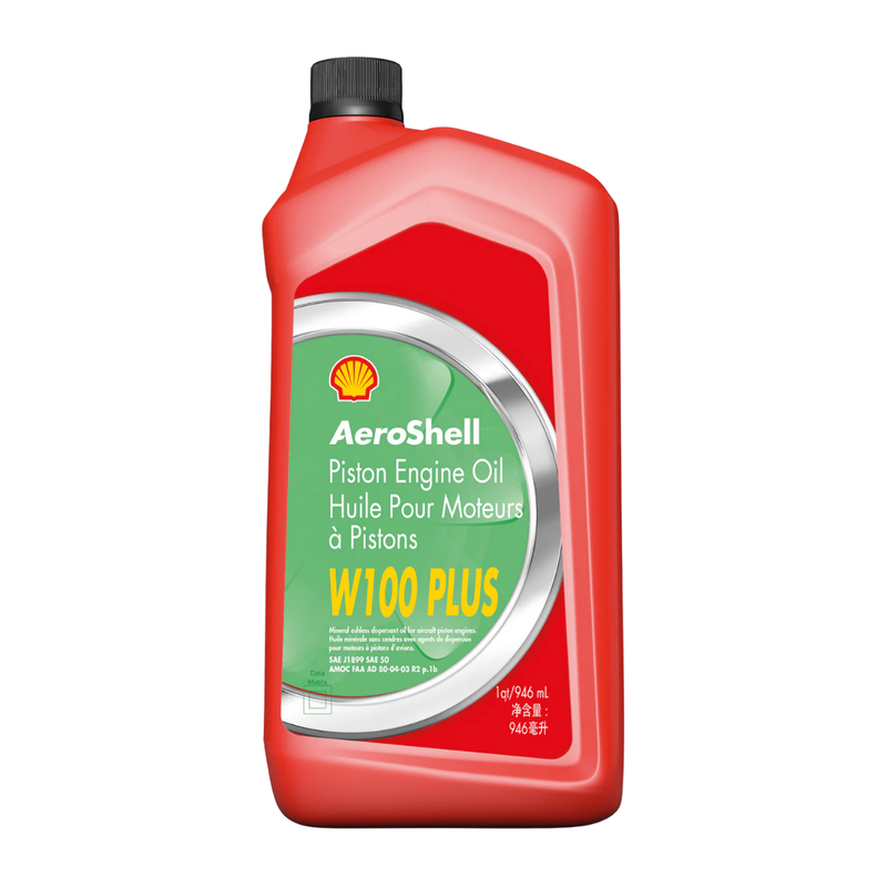 Huile d'aviation AeroShell W100 Plus - 1 litre