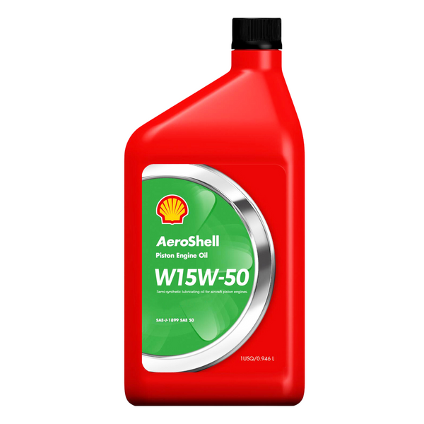 AeroShell W15W-50 Piston Engine Oil - 1 Quart Aircraft Oil by Aeroshell | Downunder Pilot Shop