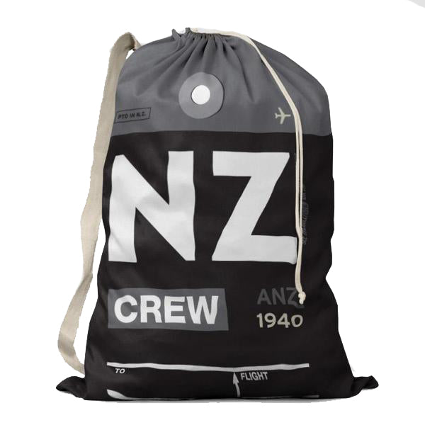 Air New Zealand Crew Drawstring Bag-Airportag-Downunder Pilot Shop