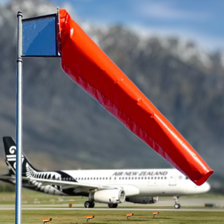 Airport Wind Sock - 24 inch Diameter - 25 Knot NZ CAA Specifications Windsocks by Aerosew | Downunder Pilot Shop