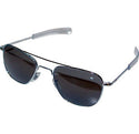 AO Eyewear - Original Pilot - Silver 55mm Sunglasses by AO Eyewear | Downunder Pilot Shop