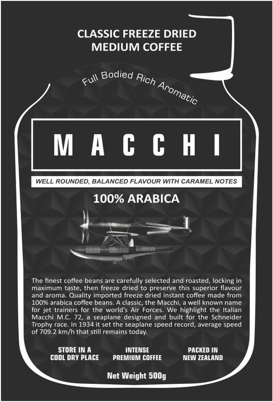 Avgas Macchi Coffee - Freeze Dried Medium Roast 90g Coffee by AVGAS | Downunder Pilot Shop