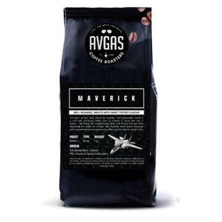Avgas Maverick Coffee - Medium Roast Whole Beans 250g Coffee by AVGAS | Downunder Pilot Shop