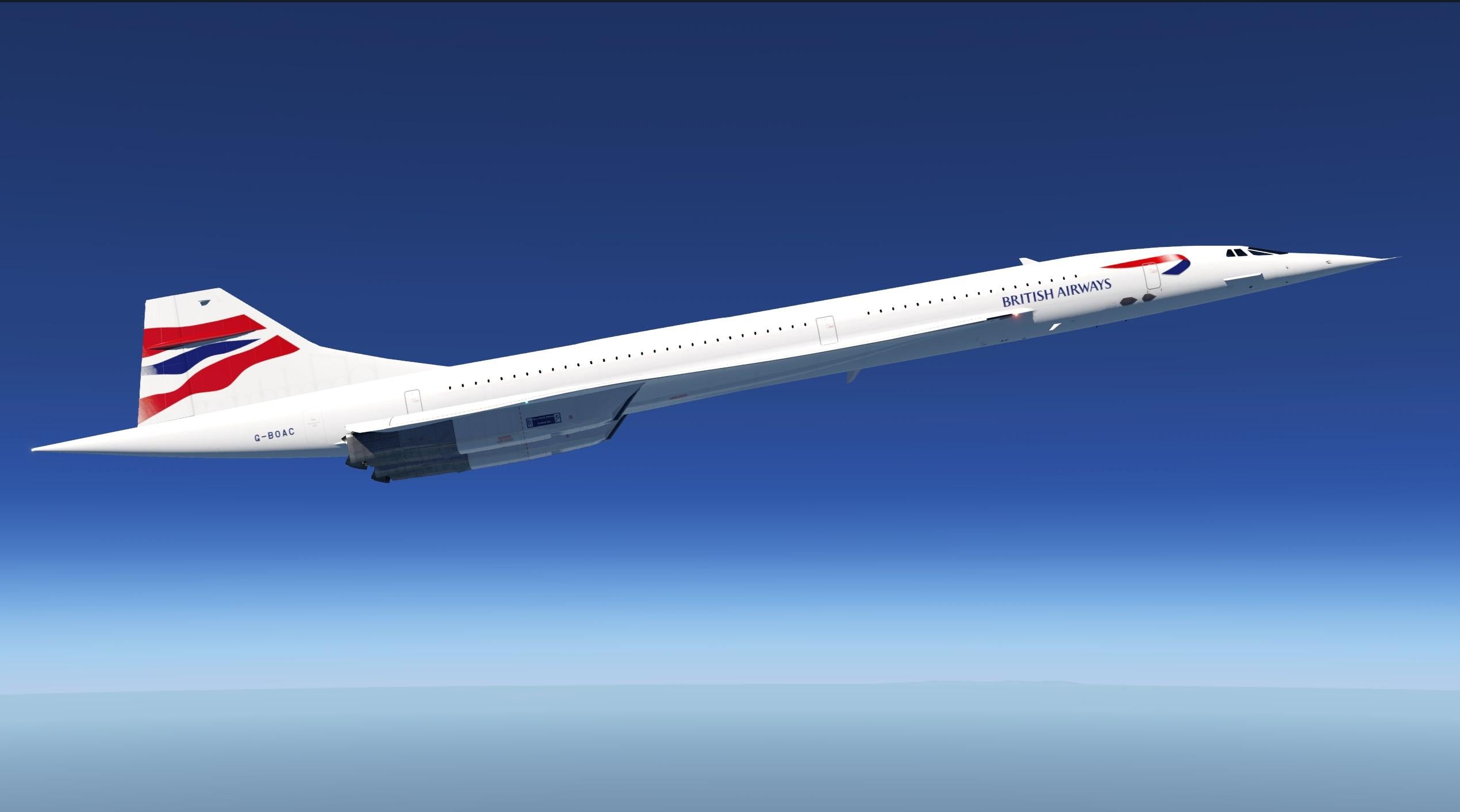 Maquette d'avion miniature 1:400 - Concorde