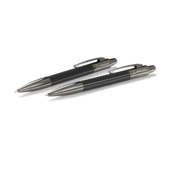 Boeing Carbon Fibre Pen and Pencil Set Stationery by Boeing | Downunder Pilot Shop