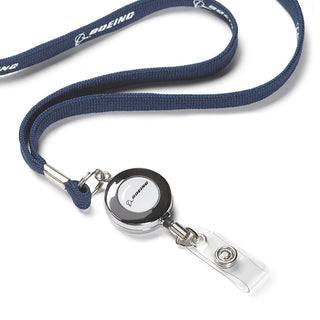 Boeing Printed Badge Lanyard Navy-Boeing-Downunder Pilot Shop