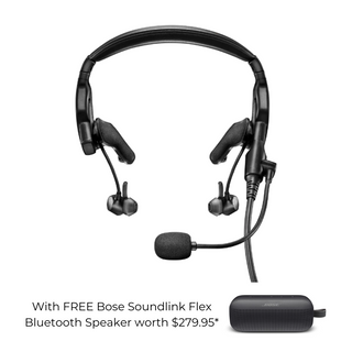 Bose ProFlight II Aviation Headset - 5 Pin XLR - Plus Free Bluetooth Speaker* Headsets by Bose | Downunder Pilot Shop