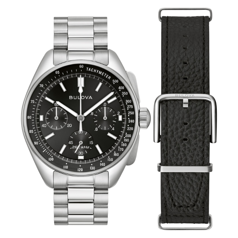 Bulova Lunar Pilot - Black Watches by Bulova | Downunder Pilot Shop