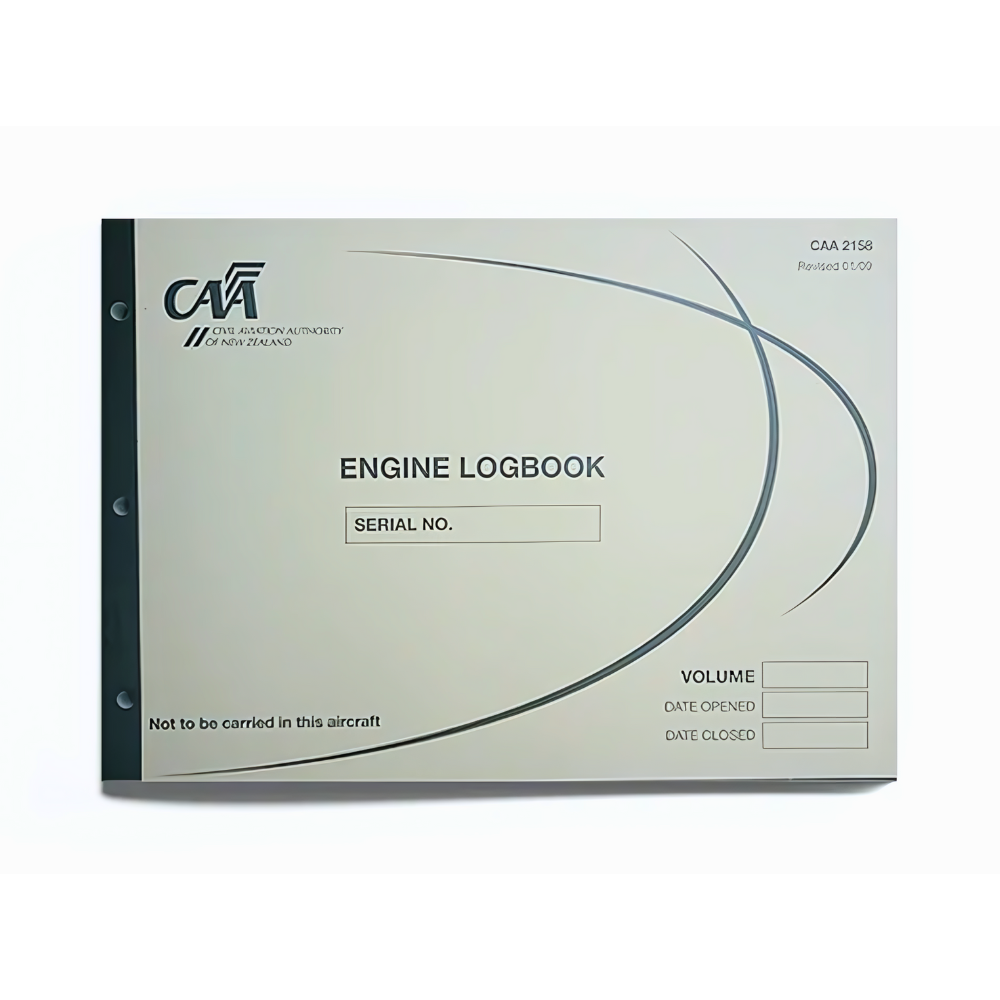 CAA 2158 Engine Logbook Aircraft Logbooks by CAA | Downunder Pilot Shop